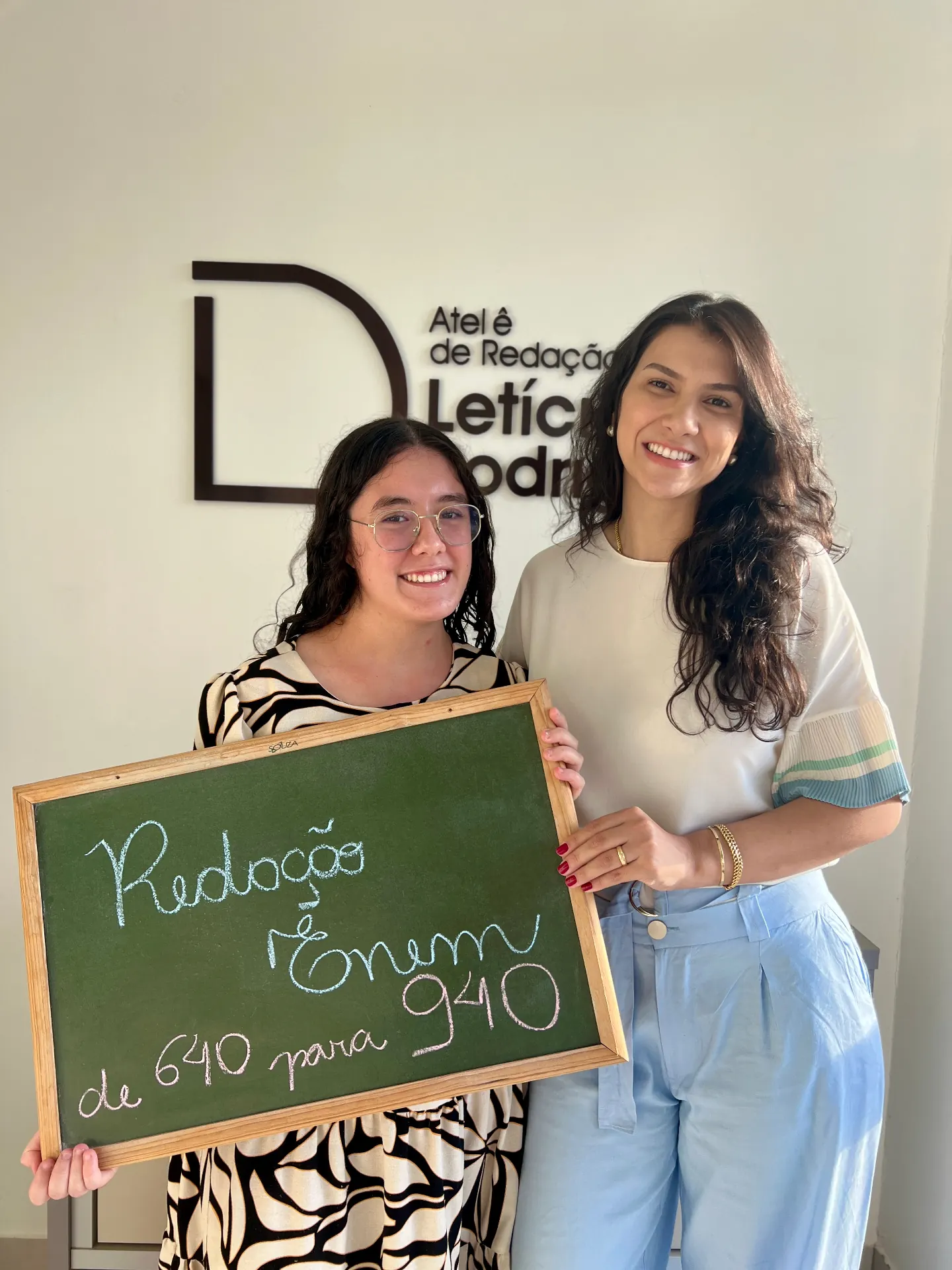 Aluna que evoluiu de 640 para 940 na redação do ENEM