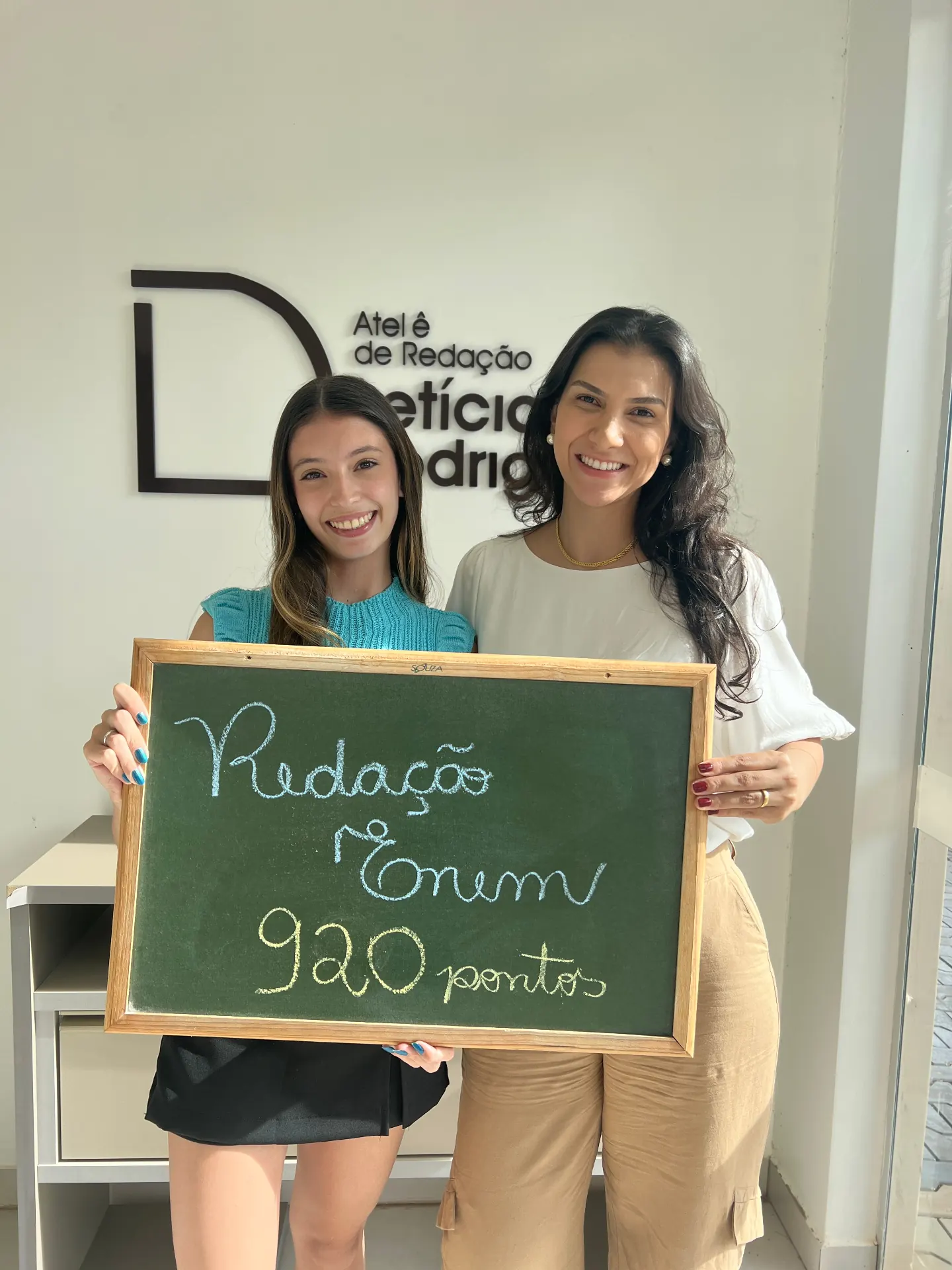 Aluna com nota 920 na redação do ENEM