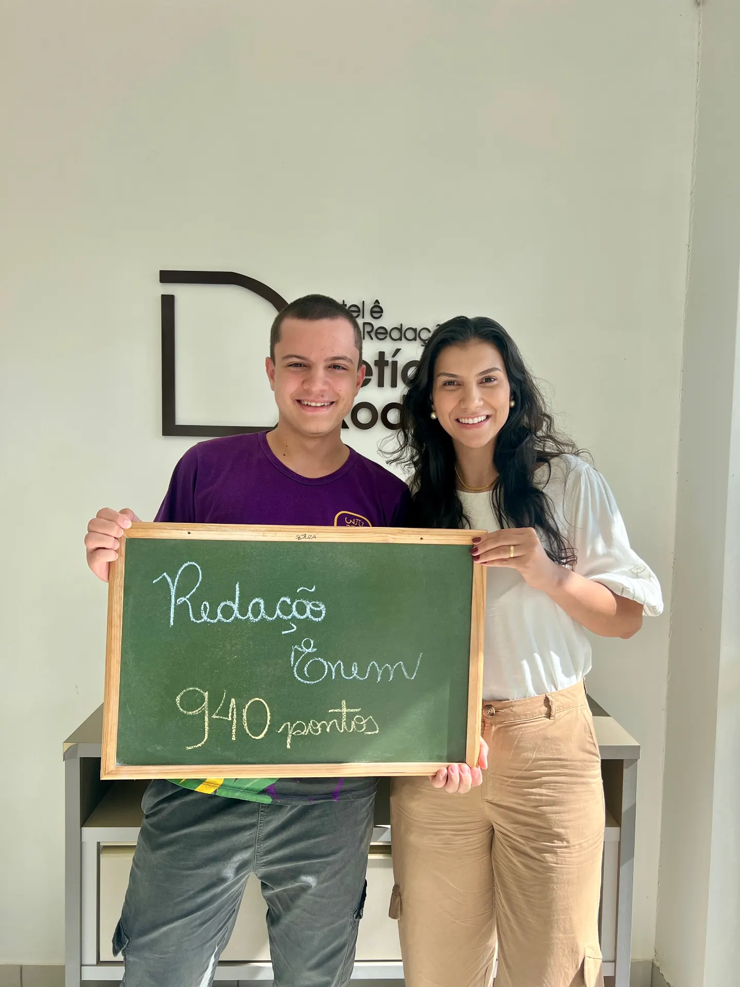 Aluno com nota 940 na redação do ENEM