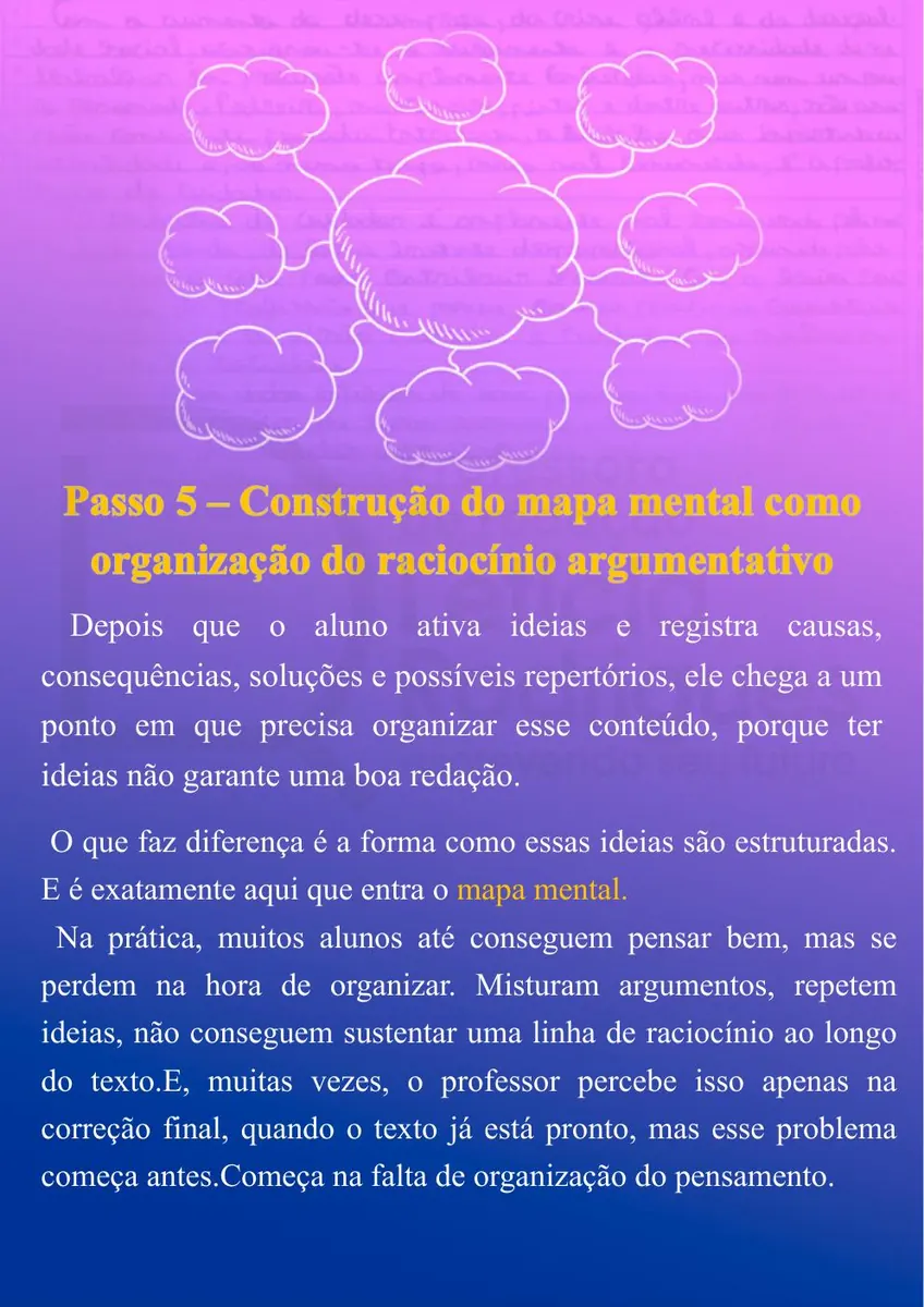 Página do guia exibida em tablet